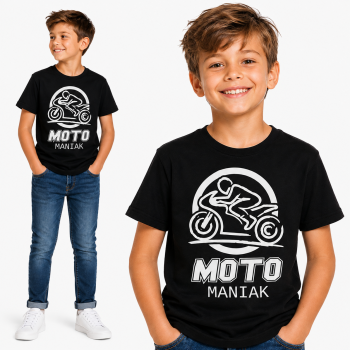 KOSZULKA motomaniak biały